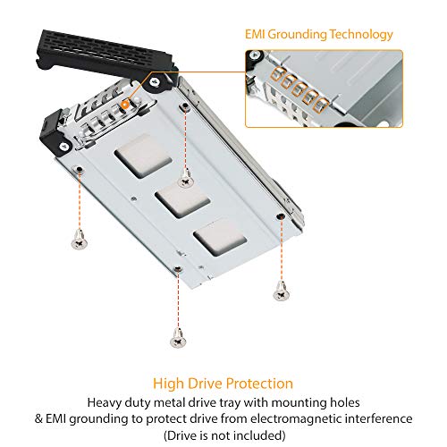 ICY DOCK ROBUSTO FULL METAL 2.5 SATA/SAS HDD Y SSD HOT SWAP MOBILE RACK PARA 3.5 UNIDAD BAY - TOUGHARMOR MB991IK-B